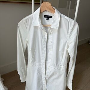 Banana Republic White Shirt Dress (Size 4)